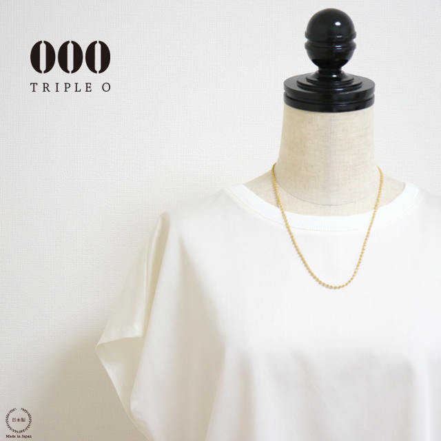 【新品未使用】TRIPLE O ペブルネックレス(ホワイト) トリプルオゥ マイクロ スフィア 120cm ラメ : 雑貨のお店セレクト