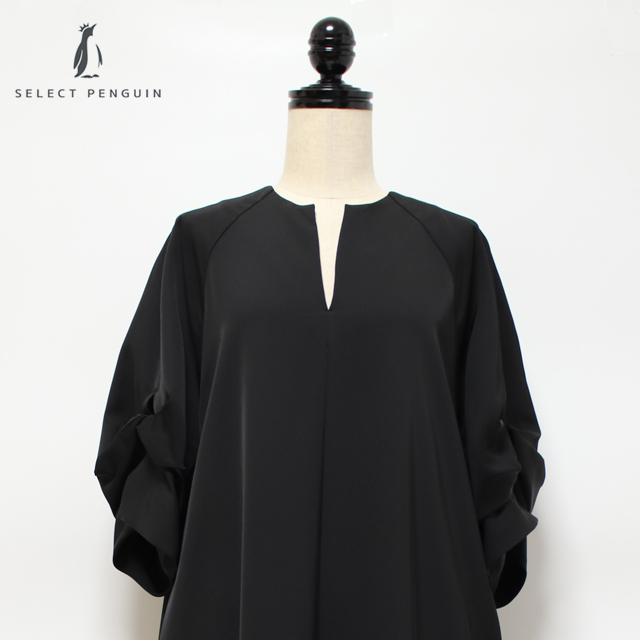 ワンピース TICCA ツイストスリーブドレス tbda-162 ティッカ ウォッシャブル | TICCA | 01