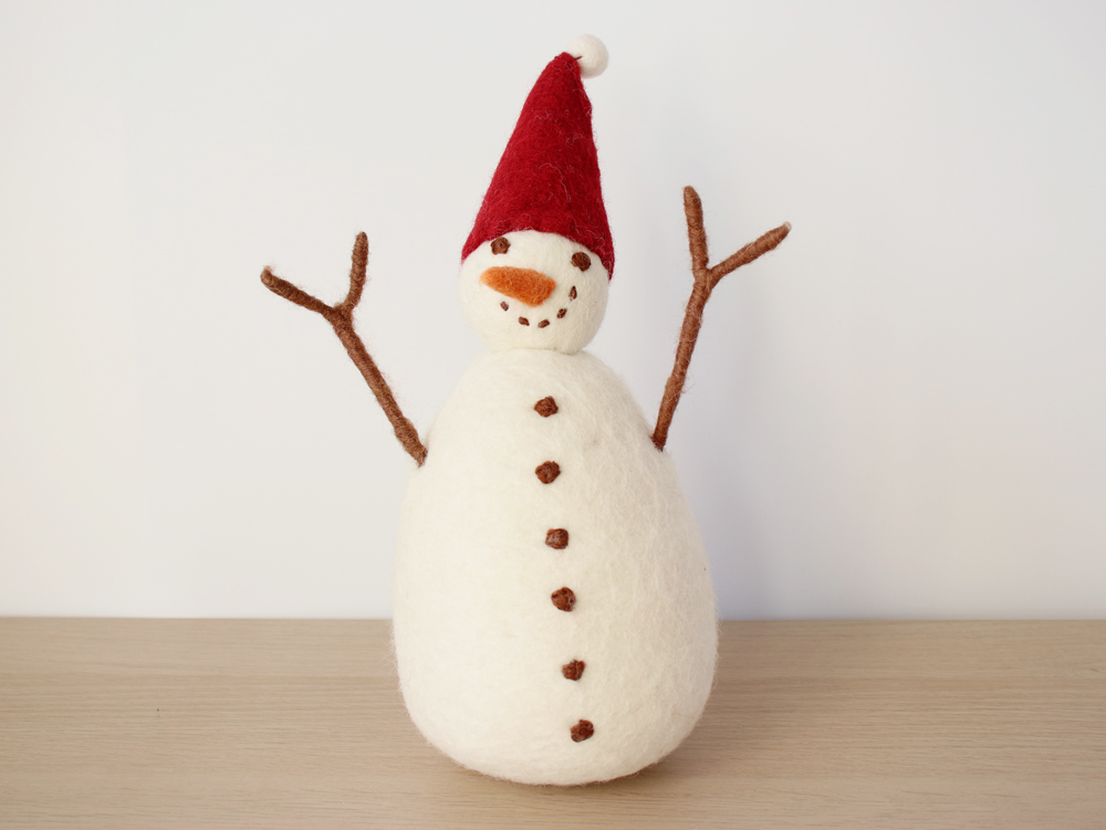 キリスト誕生　スノーマン　オブジェ　カークランド 光るクリスマスオブジェ スノーマン オーナメント 雪だるま 人形