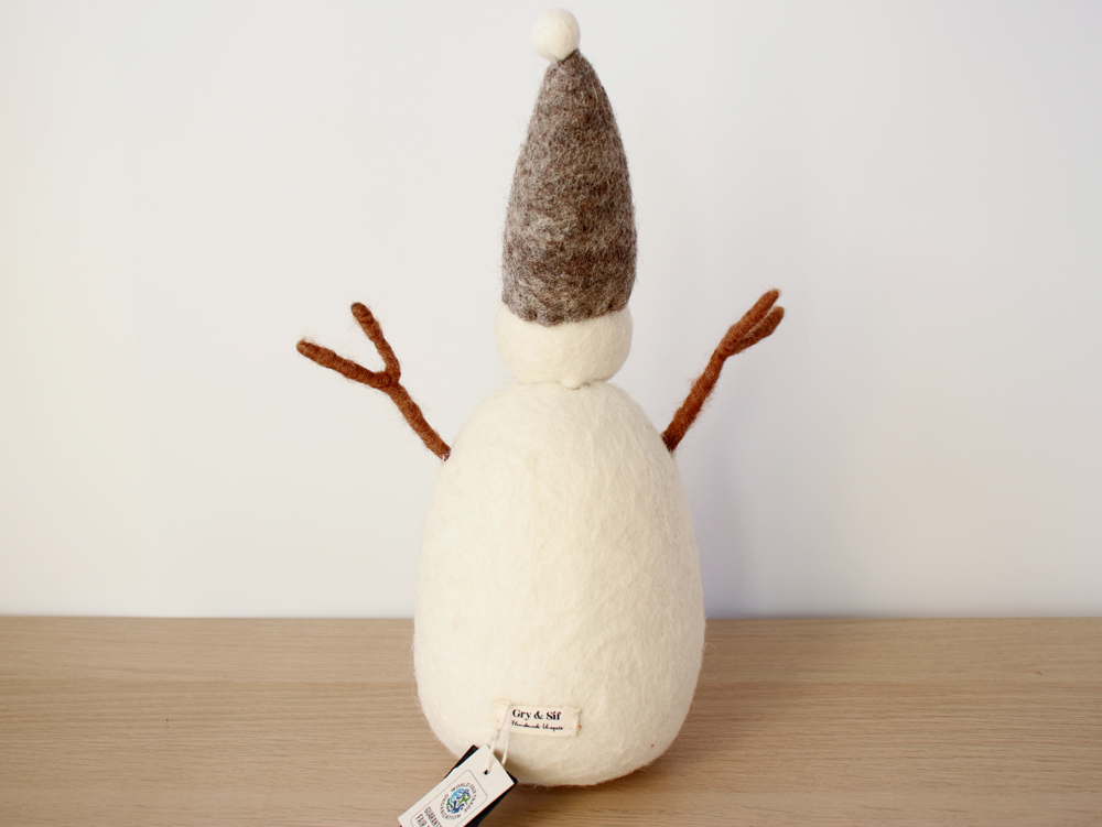 Gry＆Sif グライアンドシフ Big オブジェ スノーマン フェルト