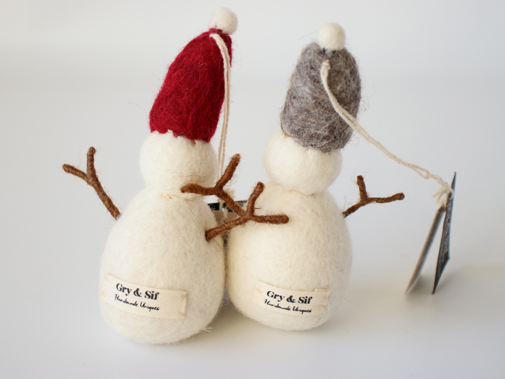 Gry＆Sif グライアンドシフ オーナメント スノーマン ハット フェルト
