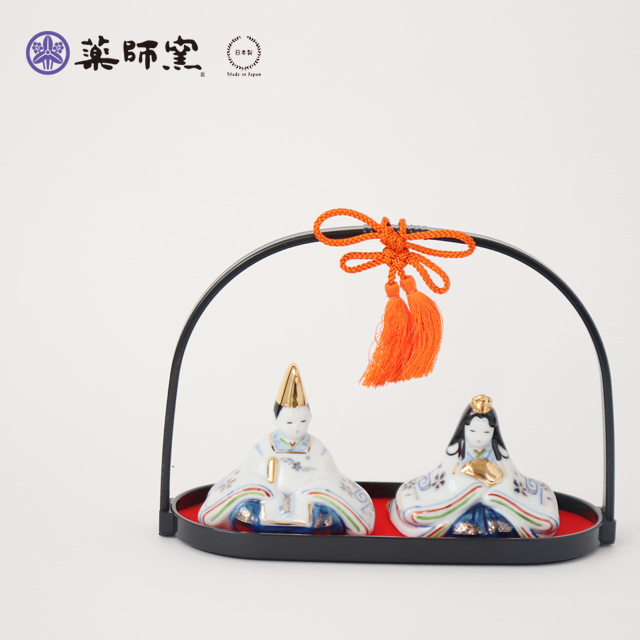 薬師窯 染錦手籠雛 : 雑貨のお店セレクト・ペンギン - 通販 - Yahoo