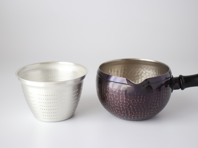 新光金属 新光堂 鎚目 つちめ 急須 （横手 ）銅 （ 赤銅 / 紫被