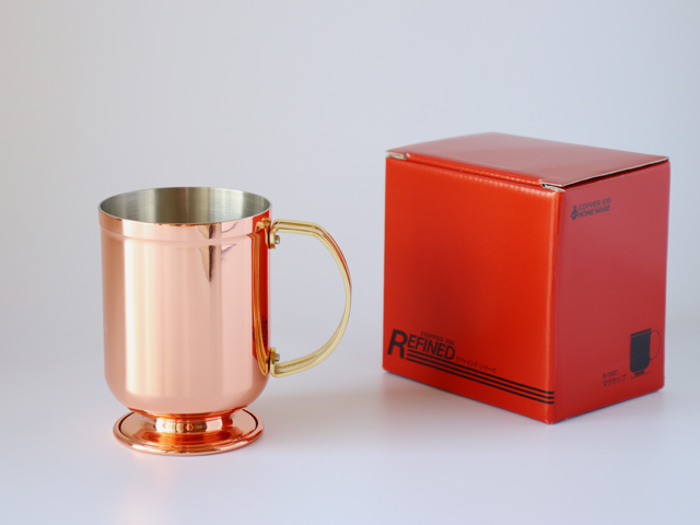 希少品　COPPER100 REFINED SERIES 銅製容器 ストッカー COPPER100 銅ビアジョッキ リファインドマグ 400ml : 雑貨のお店