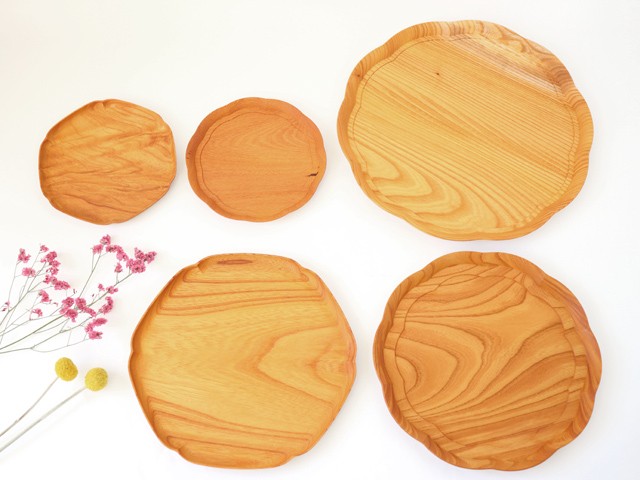 四十沢木材工芸 KITO 輪花盆 大 : 雑貨のお店セレクト・ペンギン