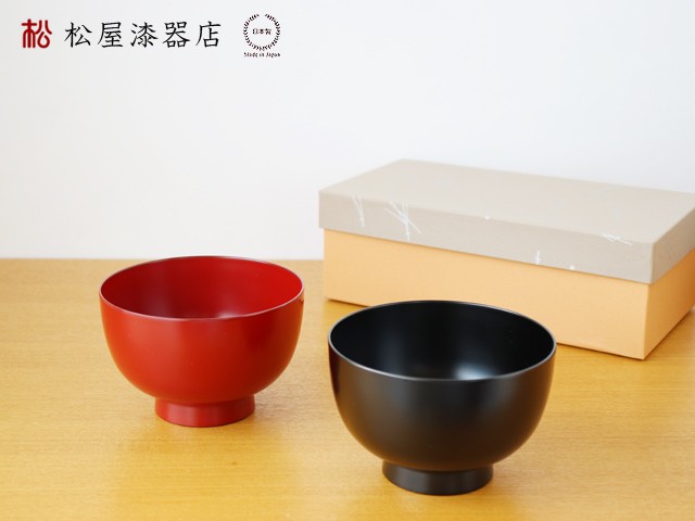 夫婦汁椀 大 2客入り 松屋漆器店 食洗機対応 日本製 : 雑貨のお店