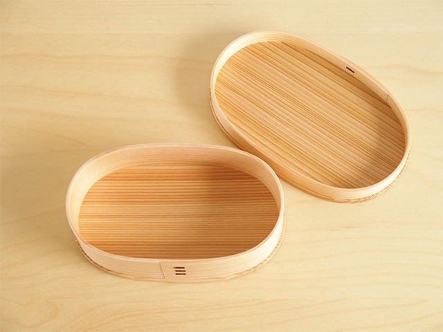 大館工芸社　大館曲げわっぱ 小判型 小判弁当（大） - 大館工芸社