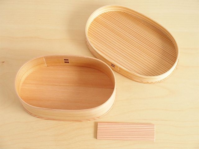 大館工芸社　曲げわっぱ　小判弁当　中 小判弁当（中） - 大館工芸社