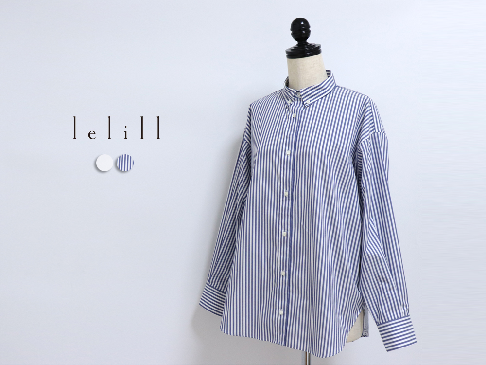 lelill ピマソロ ザ ボタンダウンシャツ 2WAY 速乾 長袖 レリル