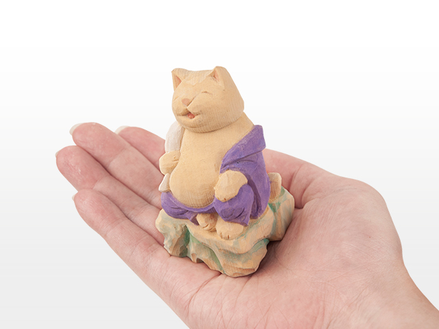 猫buddha 愛らしい猫の姿の七福神！布袋さま ( 台座付 ) : it