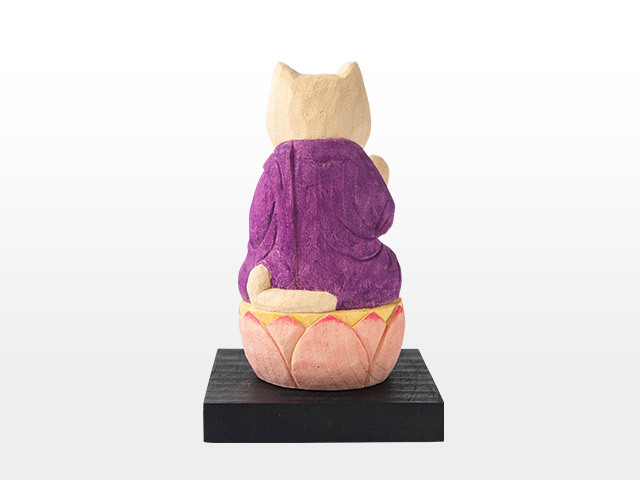 猫buddha 愛らしい猫の姿の守護本尊！阿弥陀如来さま ( 台座付