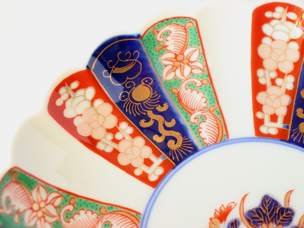 林九郎窯 古伊万里様式 見込菊花紋 プレート16cm 波佐見焼 5号 : 雑貨