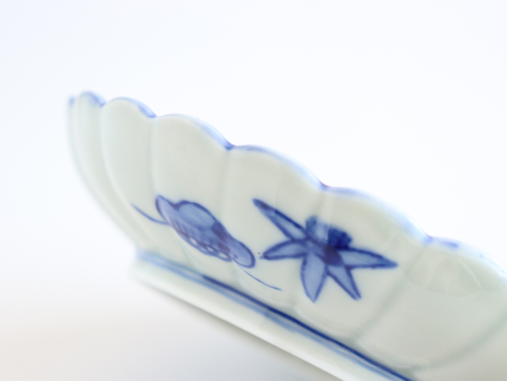 林九郎窯 古伊万里様式 染錦地紋 4号 直径12.5cm 波佐見焼 日本製