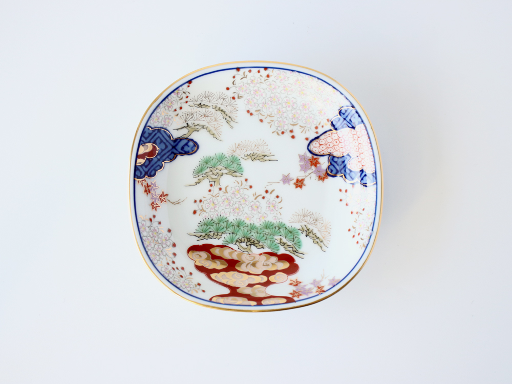 有田焼 賞美堂 春秋文 銘々皿 S-3031S 15cm : 雑貨のお店セレクト