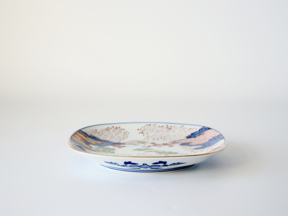有田焼 賞美堂 春秋文 銘々皿 S-3031S 15cm : 雑貨のお店セレクト