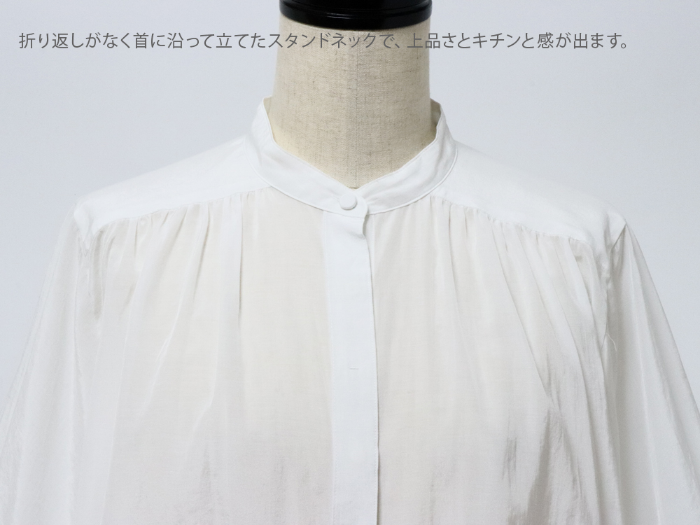 TICCA（ティッカ） ギャザーパフスリーブブラウスtbes141ブラック