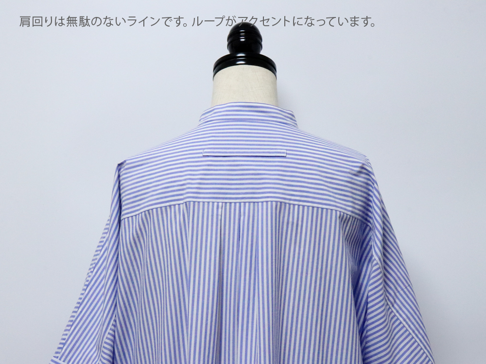TICCA ティッカ 綿100％生地 ハーブノーカラー 半袖 シャツ