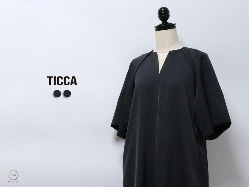 TICCA（ティッカ） キーネックドレス ワンピース tbes-121 カジュアル