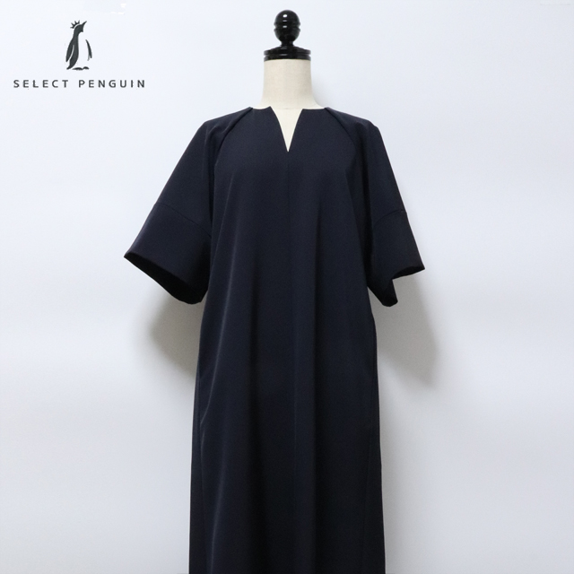 美品▲TICCA ティッカ /キーネックロングドレス▲半袖ワンピース 楽天市場】TICCA（ティッカ）キーネックドレス TBES-121