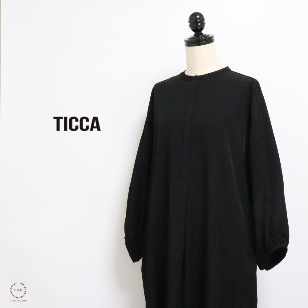 ёpa［タグ付き］パフスリーブドレス Mサイズ ブラック epa／エパ ticca-065-1.jpg