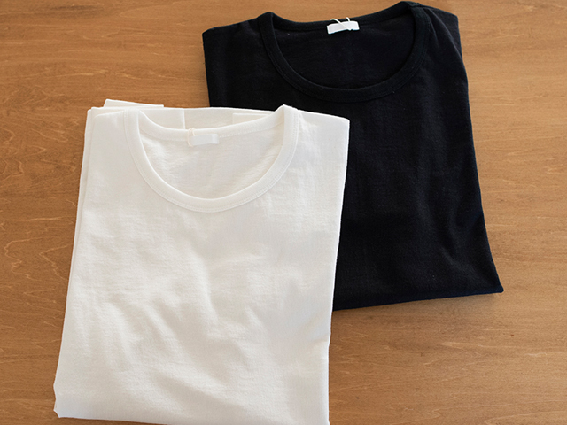 yohaku 余白 TUTU オーガニック BD天竺 半袖 Tシャツ t0099 おしゃれ 白 紺 黒 ベージュ yohaku 余白 TUTU オーガニック BD天竺 半袖 Tシャツ t0099
