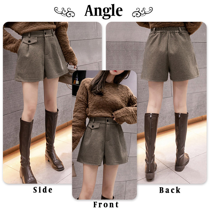 ショートパンツ レディース キュロット ハーフ ショーパン A