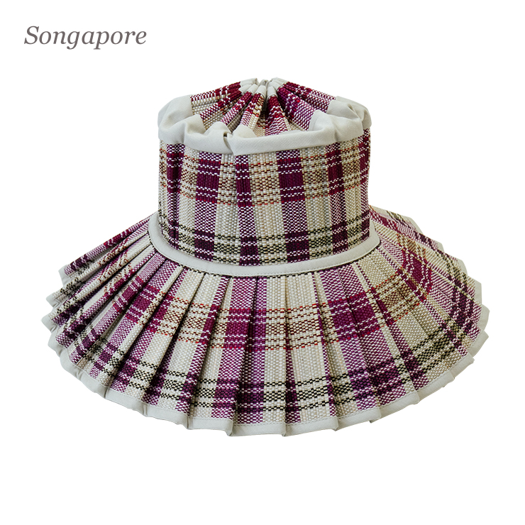 LORNA MURRAY ローナマーレイ Adult Capri Pleated-Brim Textile Hat