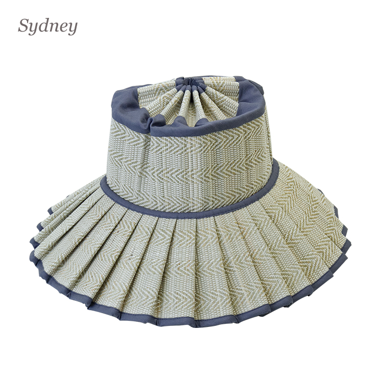 LORNA MURRAY ローナマーレイ Adult Capri Pleated-Brim Textile Hat