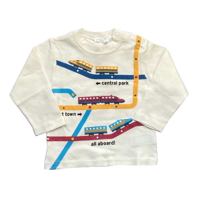 男の子 Tシャツ しんかんせん ベビー 鉄道 電車 レール 乗り物 知育 80 90 95 sp-115 :sp-115:セレクトショップPearl  - 通販 - Yahoo!ショッピング