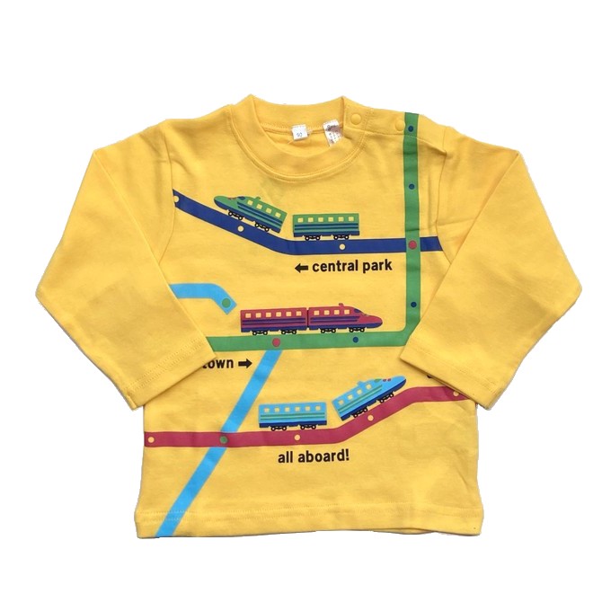 男の子 Tシャツ しんかんせん ベビー 鉄道 電車 レール 乗り物 知育 80 90 95 sp-115 :sp-115:セレクトショップPearl  - 通販 - Yahoo!ショッピング