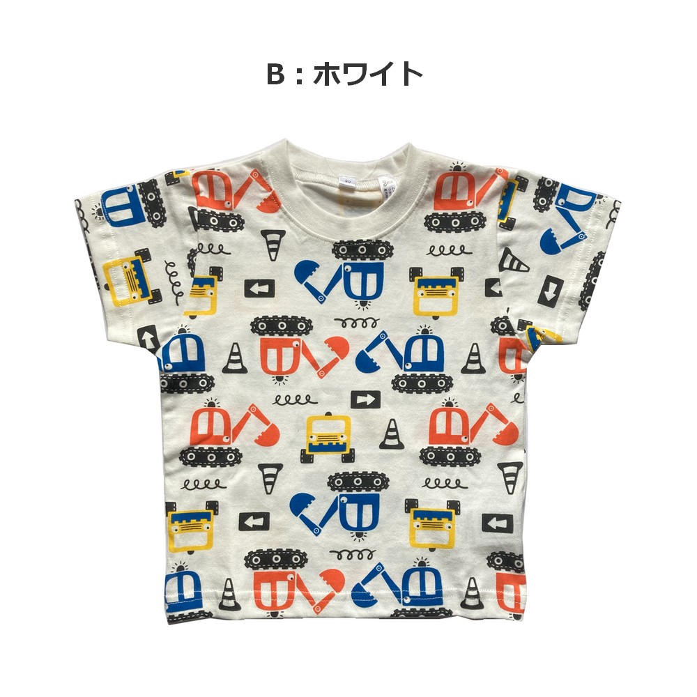 可愛い総柄プリントTシャツ