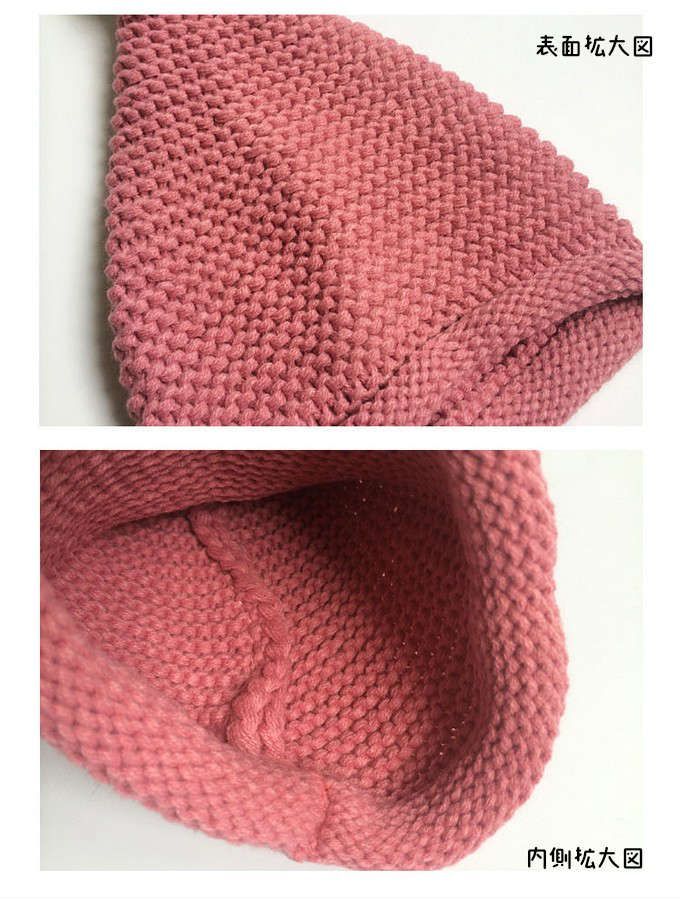 ポンポン付き帽子