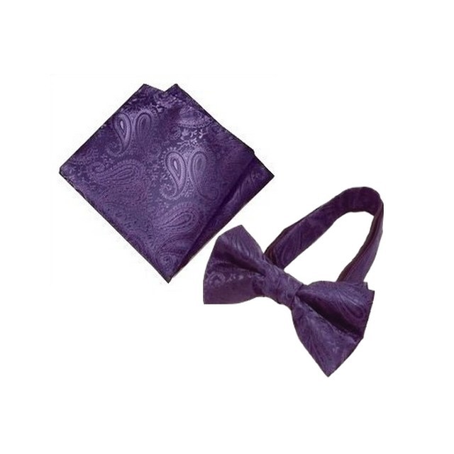 蝶ネクタイ ポケットチーフ 2点セット ペイズリー  mpc-set |  | 06