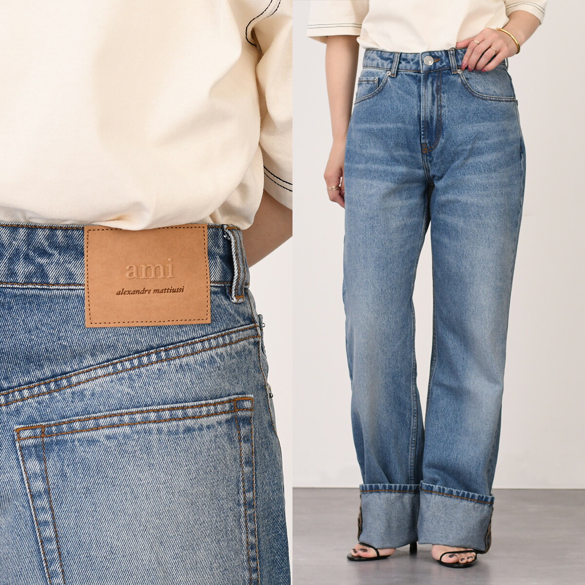 jilsander ツイストデニムパンツ　25サイズ selectshopfelice_js-j04ka0105j4504