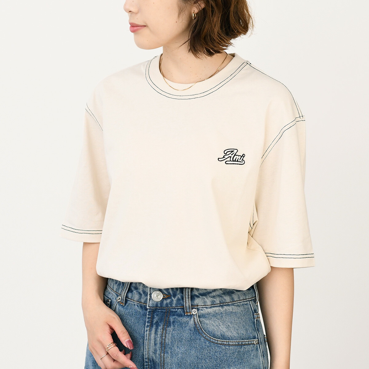 AMI Alexandre Mattiussi AMI PARIS アミパリス トップス オーガニック