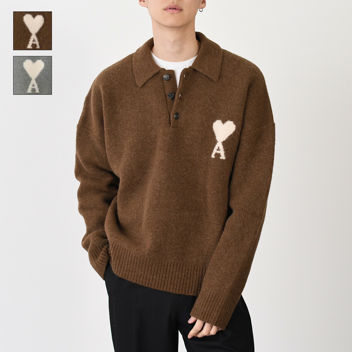 AMI Alexandre Mattiussi アミパリス トップス ニット メリノウール