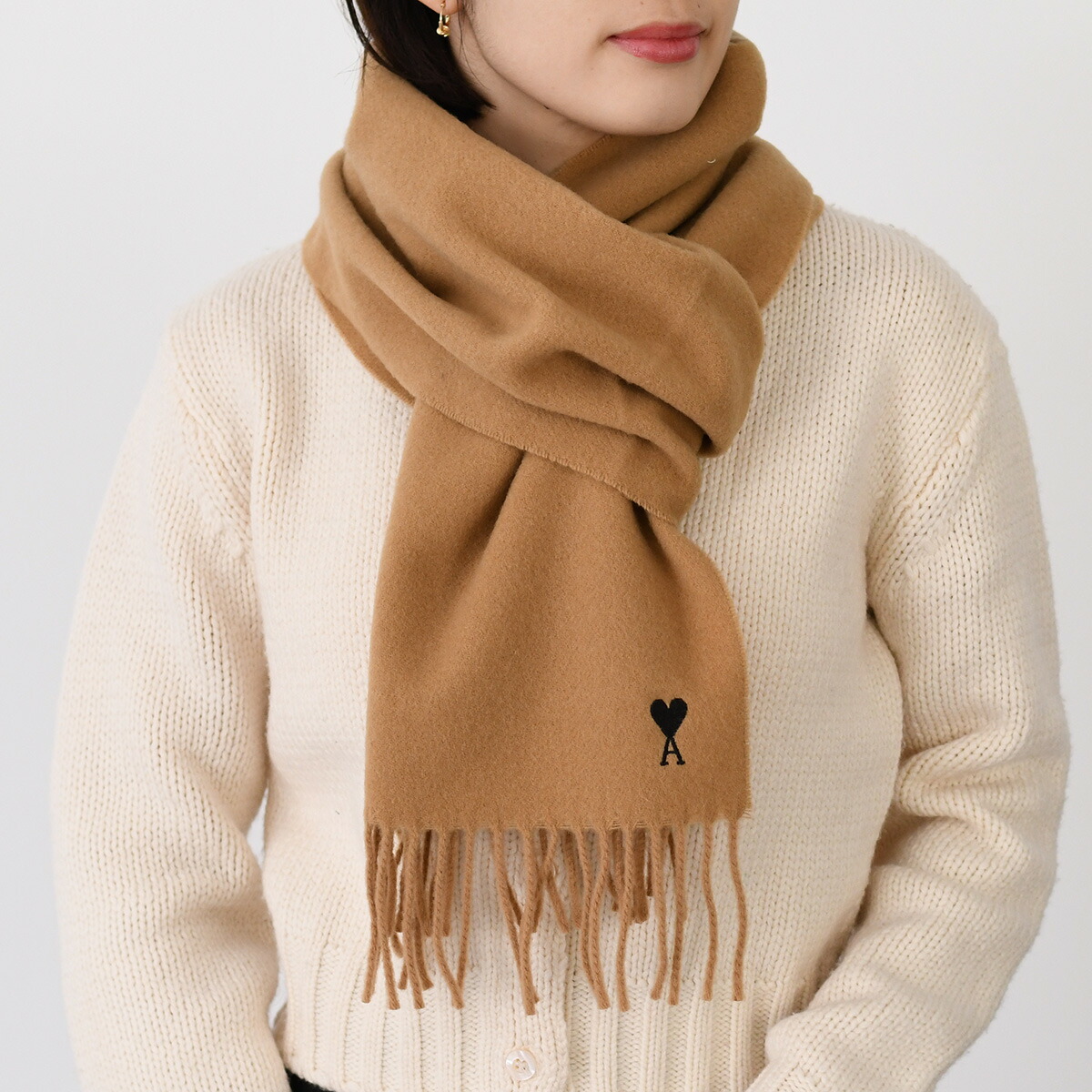 HERNO（ヘルノ） マフラー RESORT ケーブルニット＆アルパカウール