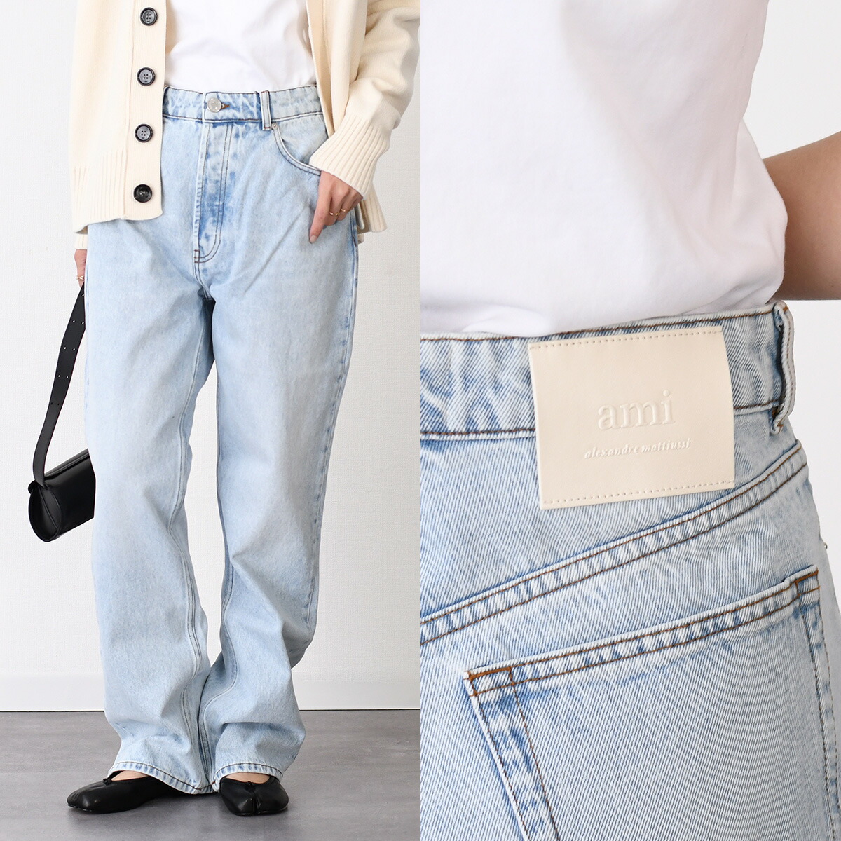AMI Alexandre Mattiussi AMI PARIS アミパリス ボトムス ウォッシュド 
