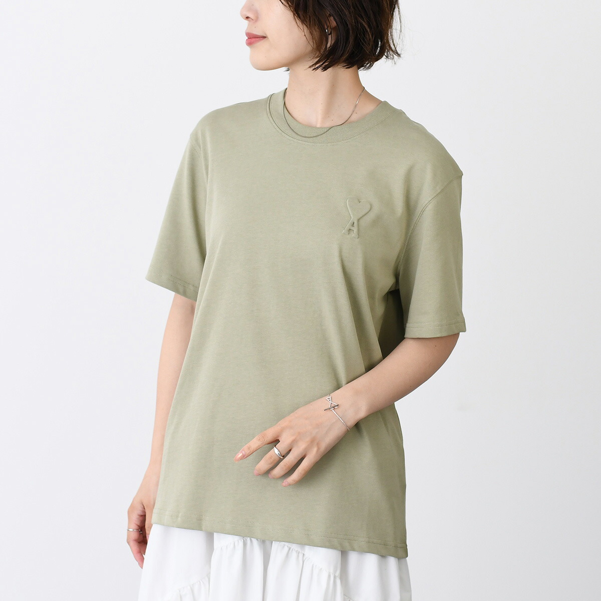 AMI ALEXANDRE MATTIUSSI アミ アレクサンドル マテュッシ アミパリス オーガニック トップス ロゴT ユニセックス レディース 春夏 半袖 人気 おすすめ AMI Alexandre Mattiussi ALEXANDRE MATTIUSSI アミ トップス