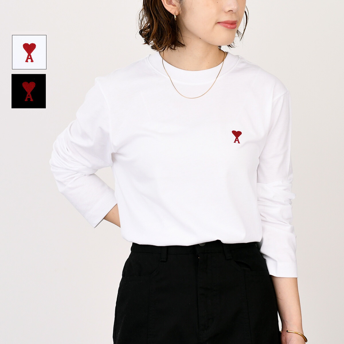 AMI ALEXANDRE MATTIUSSI アミパリス AMI DE COEUR トップス コットンジャージー Tシャツ HTS048 JE0119 レディース 楽天市場】【8/1限定P5倍】AMI ALEXANDRE MATTIUSSI AMI DE