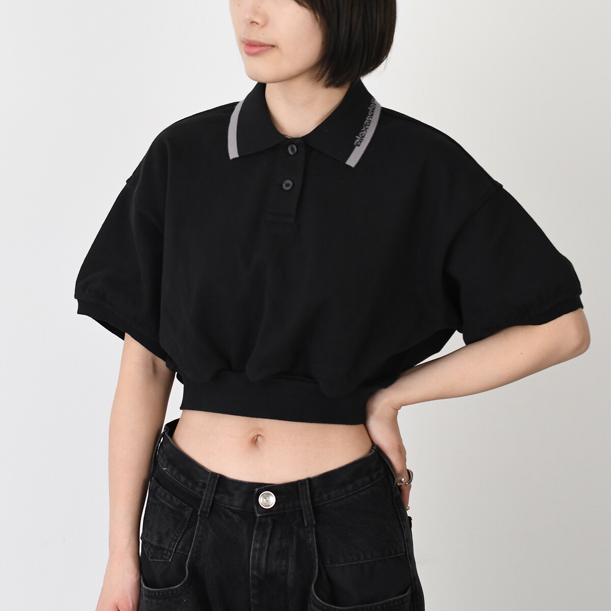 alexanderwang（アレキサンダー・ワン） Tシャツ パフロゴ コットン