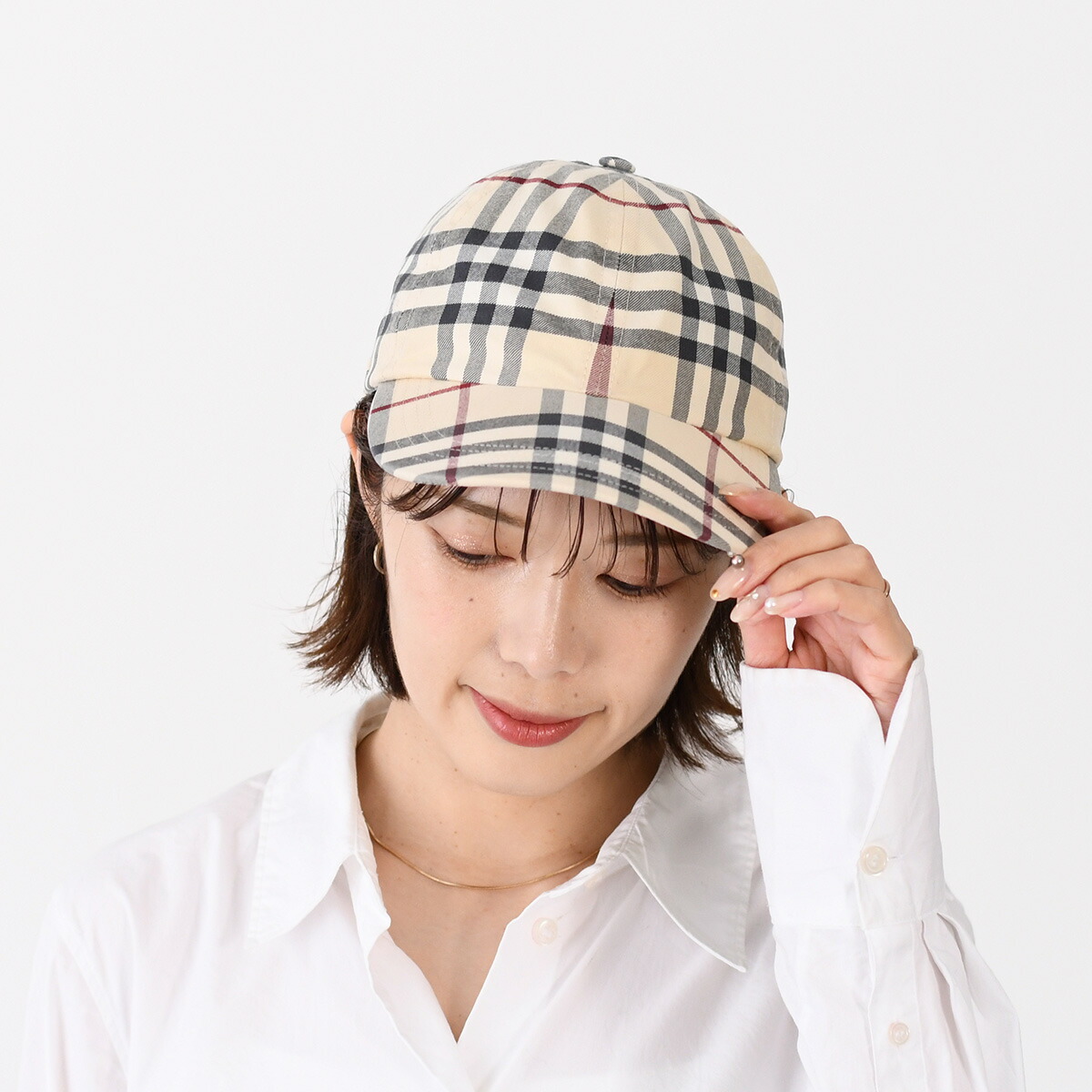BURBERRY（バーバリー） 帽子 キャップ 8073370 チェック コットン