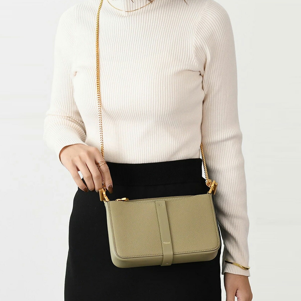 Chloe（クロエ） トップス ノースリーブラッフルトップス