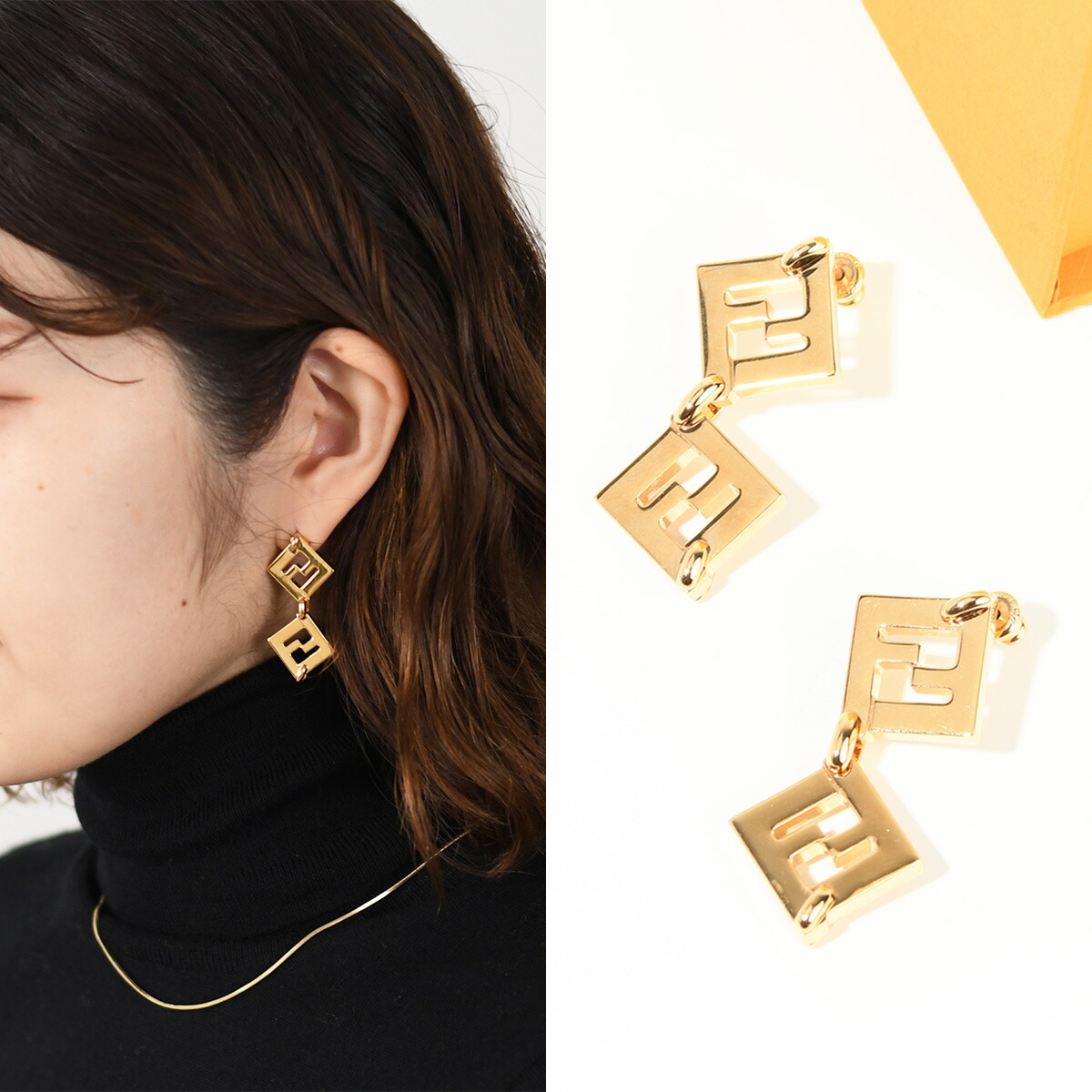 FENDI フェンディ フープピアス FOREVER フォーエバー 8AH990