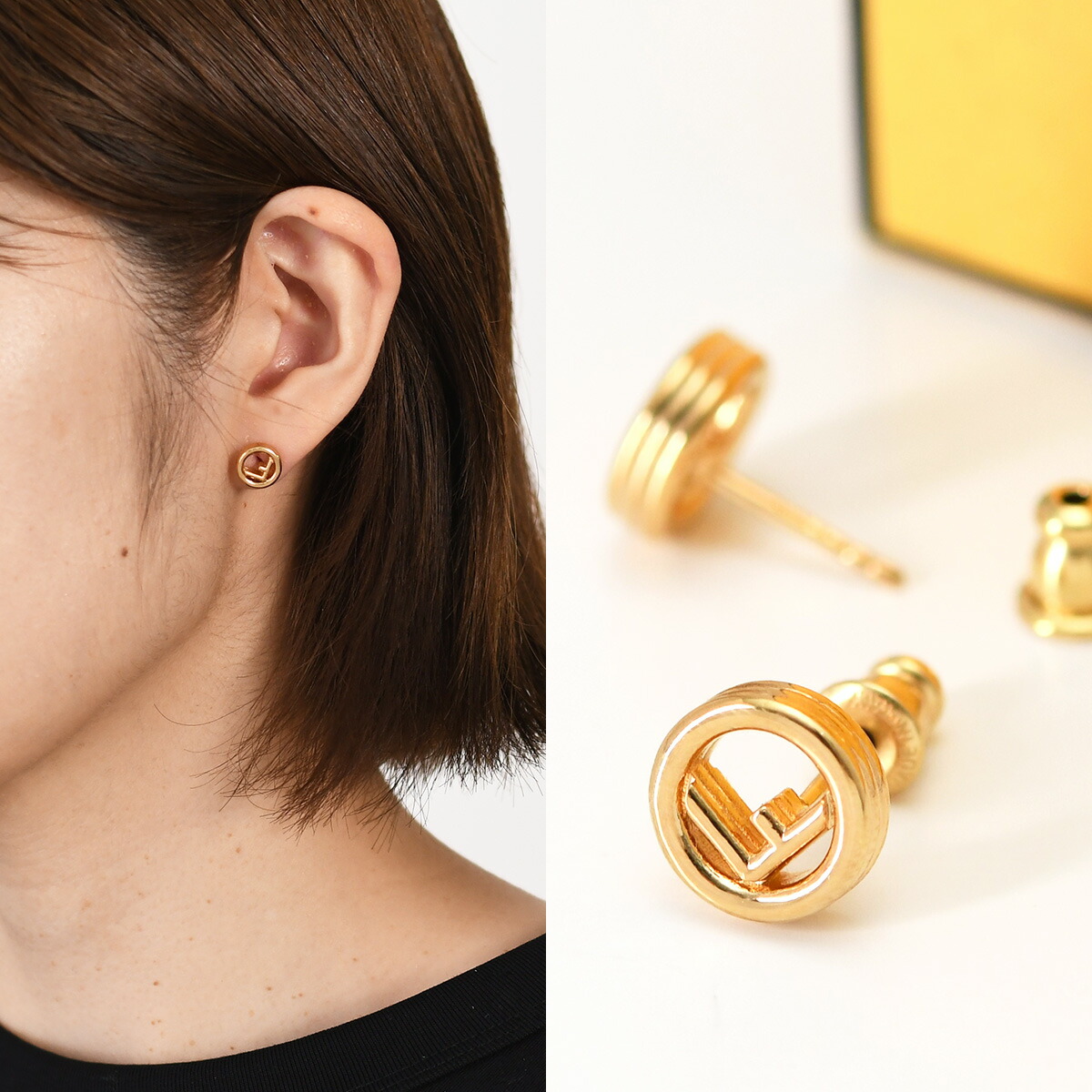 FENDI（フェンディ） アクセサリー ピアス エフ イズ F IS 8AK990 B08