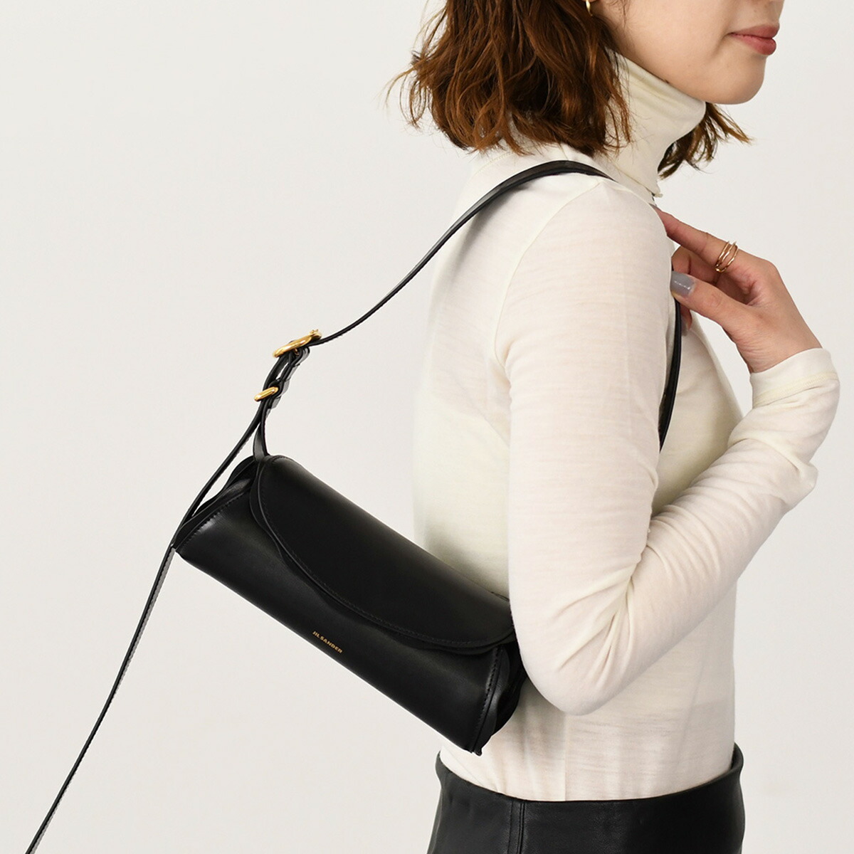 直営店☆JIL SANDER☆Cannolo キルティング レザー バッグ 楽天市場】【中古】JIL SANDERキルティングレザーハンドバッグ
