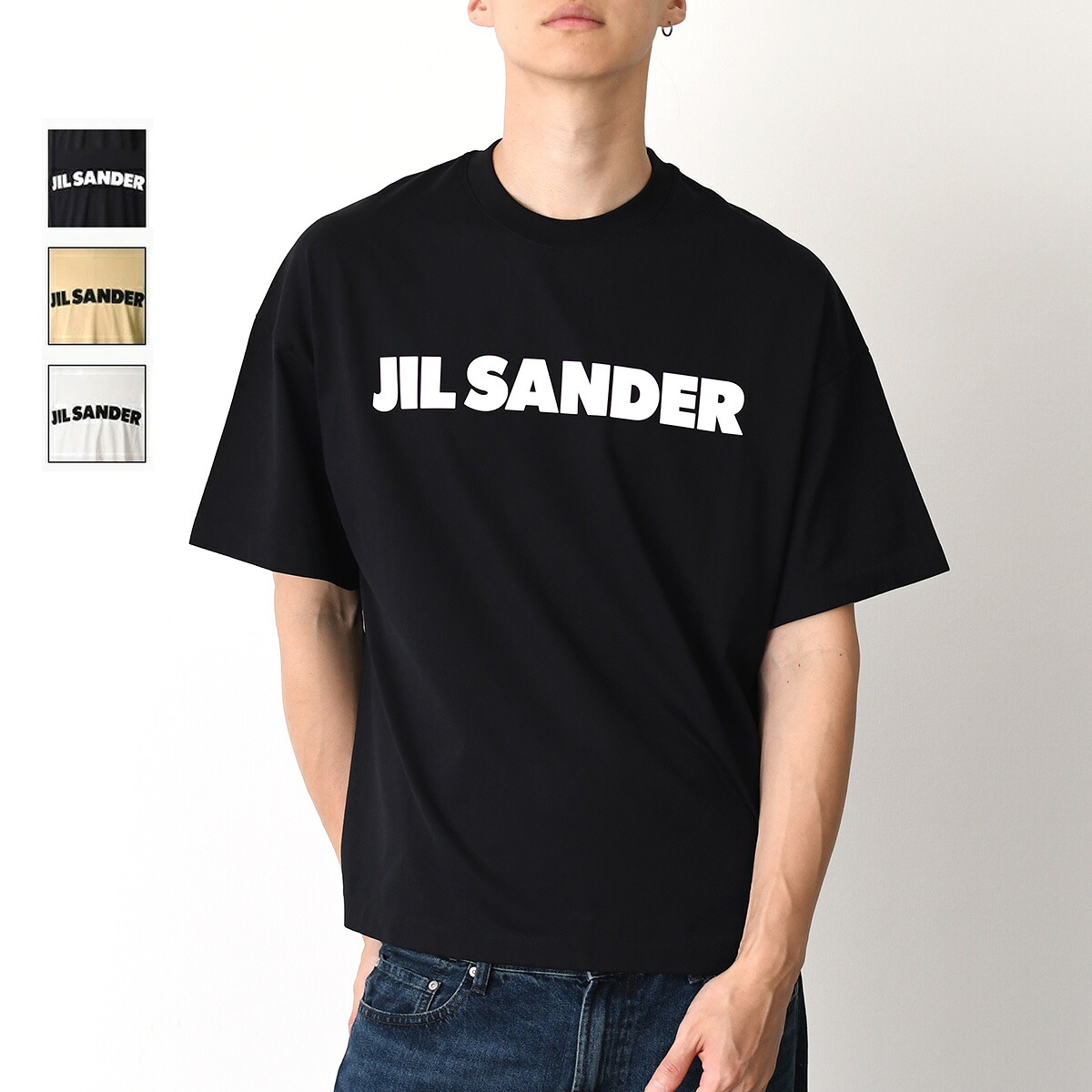 JIL SANDER（ジルサンダー） Tシャツ オーバーサイズ ロゴT コットン