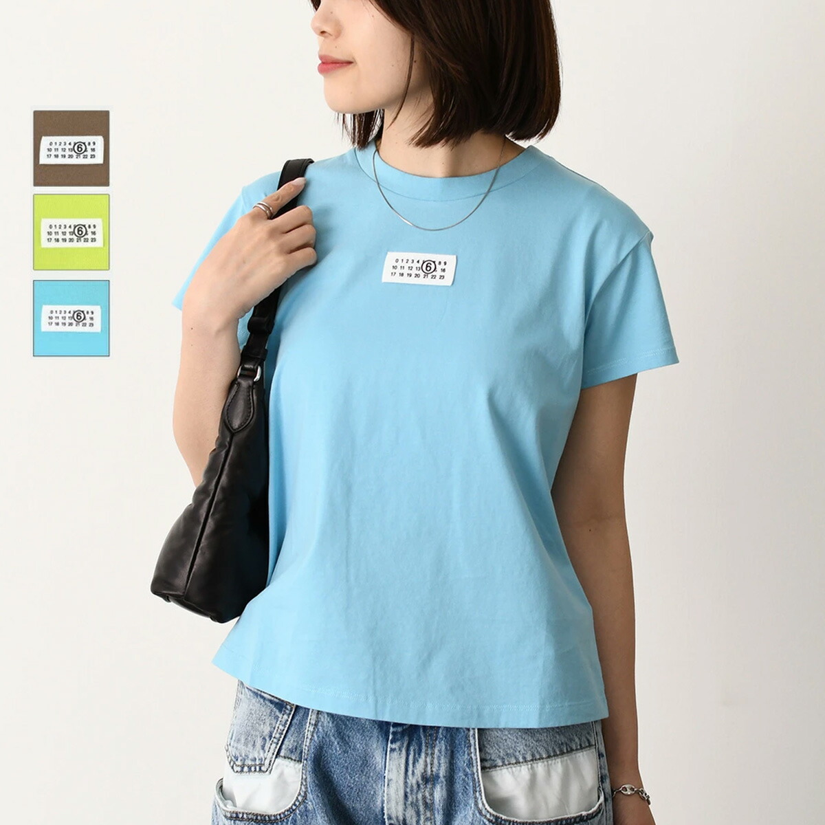 MM6 - エム エム シックス メゾン マルジェラ MM6 MAISON MARGIELA Tシャツ ズーム ロゴ トップス クルーネック ショートスリーブ S52GC0265 S24312 MM6 【最大1.5万OFF】MM6 MAISON MARGIELA エムエムシックス メゾン