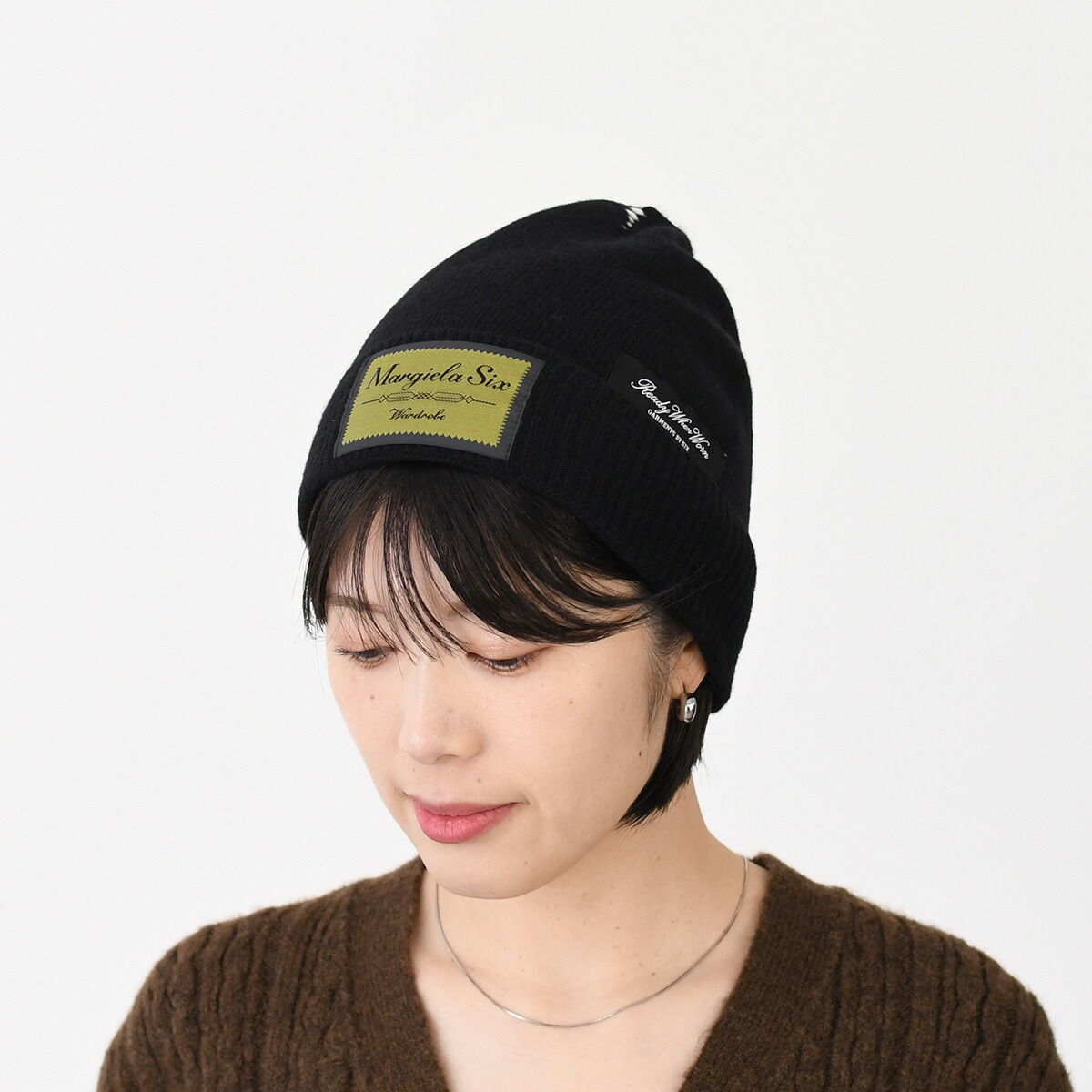 GANNI（ガニー） ニット帽 帽子 ビーニー リブニットウールビーニー