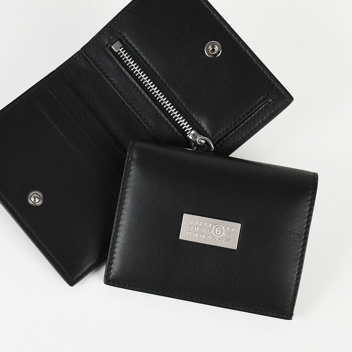 【MM6】レザー フラップ ウォレット MM6 MAISON MARGIELA エムエムシックス メゾン マルジェラ